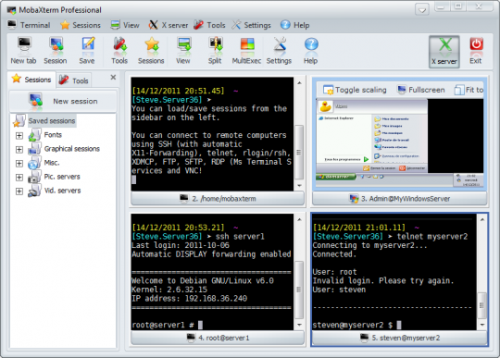 โปรแกรม MobaXterm ควบคุมคอมพิวเตอร์จากระยะไกล ด้วยการล็อค IP