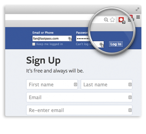 โปรแกรม LastPass ช่วยเป็นความจำพวกพาสเวิร์ดหรือรหัสผ่านต่างๆ
