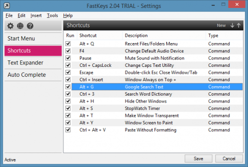 โปรแกรม FastKeys สร้างคีย์ลัด หรือ Hotkey ทันใจให้กับปุ่มต่างๆ