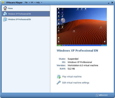 โปรแกรม VMware Player จำลอง Windows ได้หลายระบบปฏิบัติการ