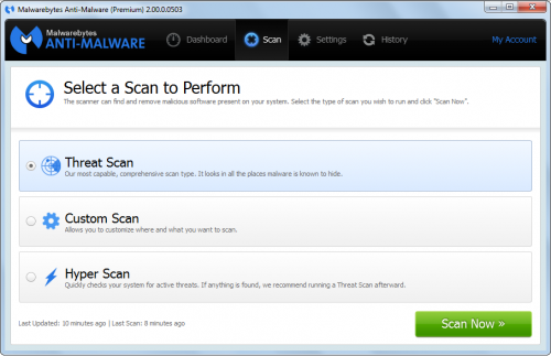 โปรแกรม Malwarebytes Anti-Malware ฟรี ใช้ ป้องกัน Spyware
